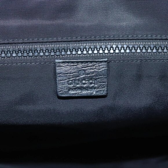 GUCCI GG Supreme Shoulder Bag PVC Black Silver - Picture 14 of 16